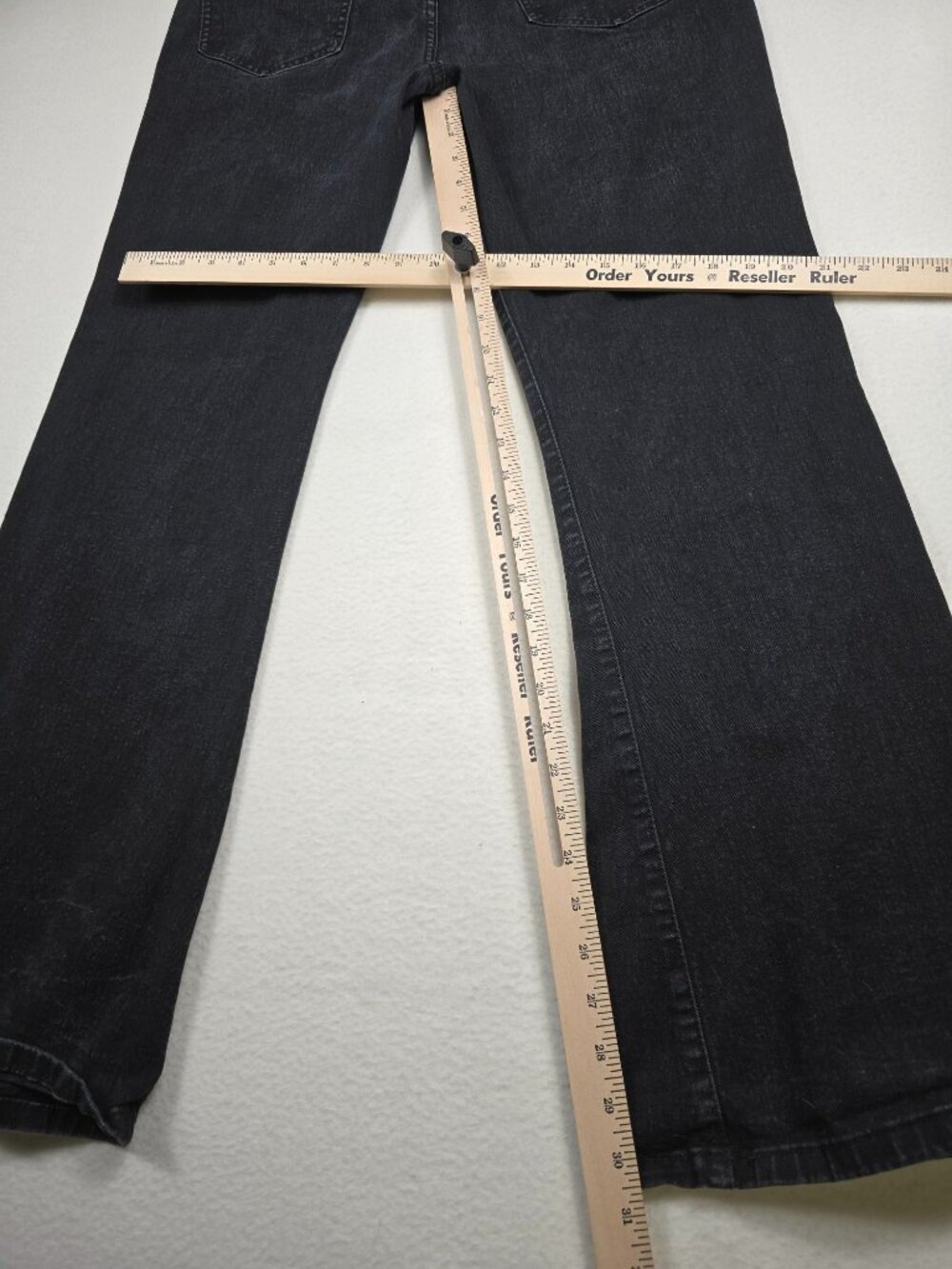 Cotton On Original Flare Jeans Black Denim Size 12 Made With 10% Recycled Cotton - Picture 6 of 6
